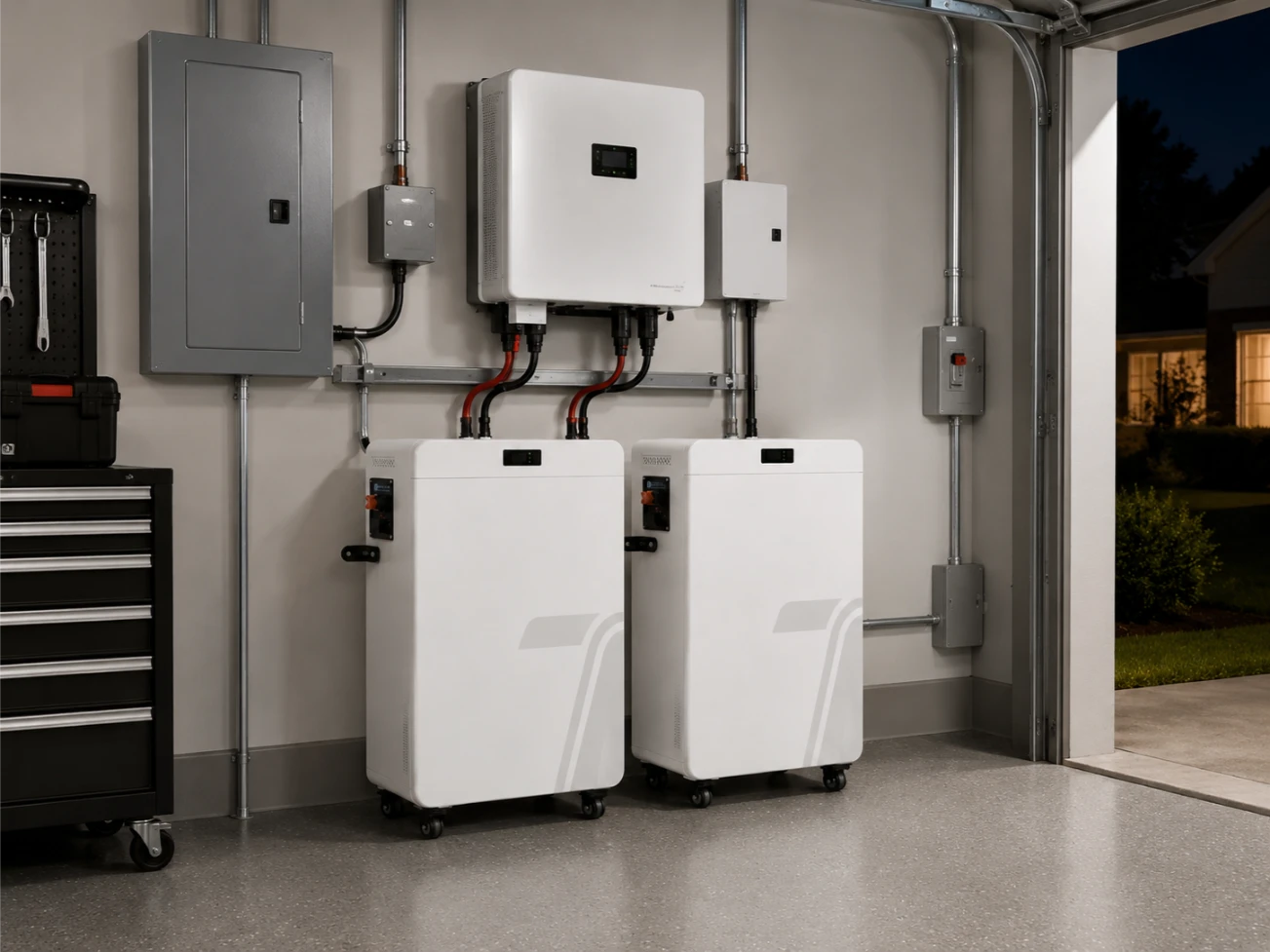 Aplicación de batería para respaldo eléctrico