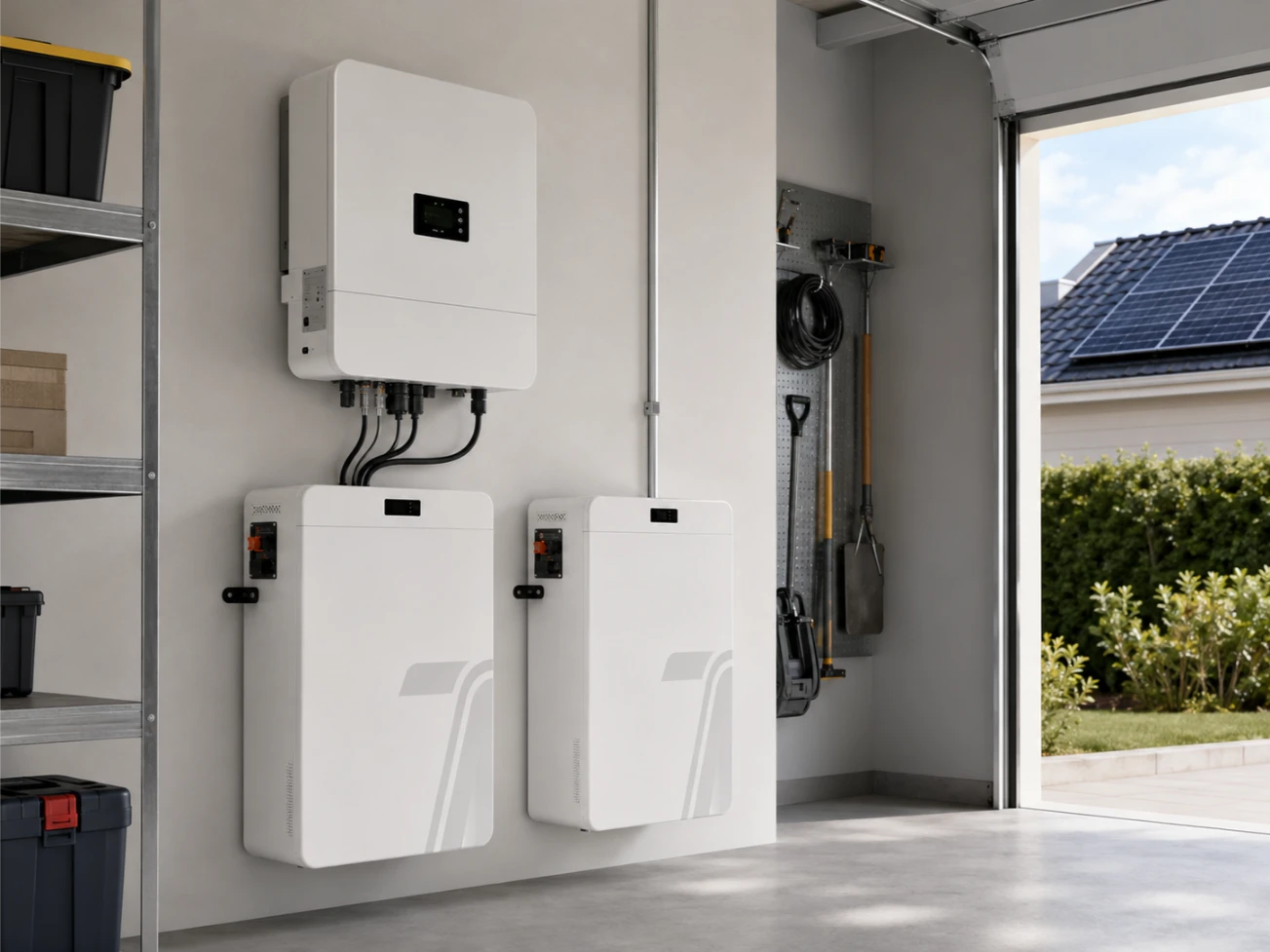 Aplicación de batería para almacenamiento solar residencial