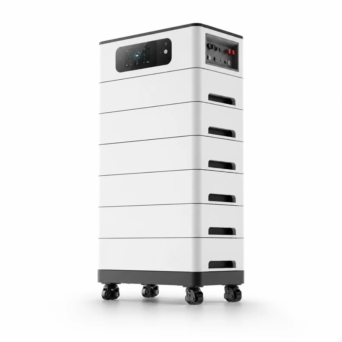 Módulos de batería LiFePO4 apilables para almacenamiento residencial ampliable Sistema 10–16kWh