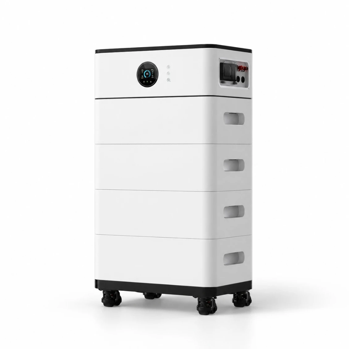 Módulos de batería LiFePO4 apilables para almacenamiento residencial ampliable Sistema 20–30kWh+