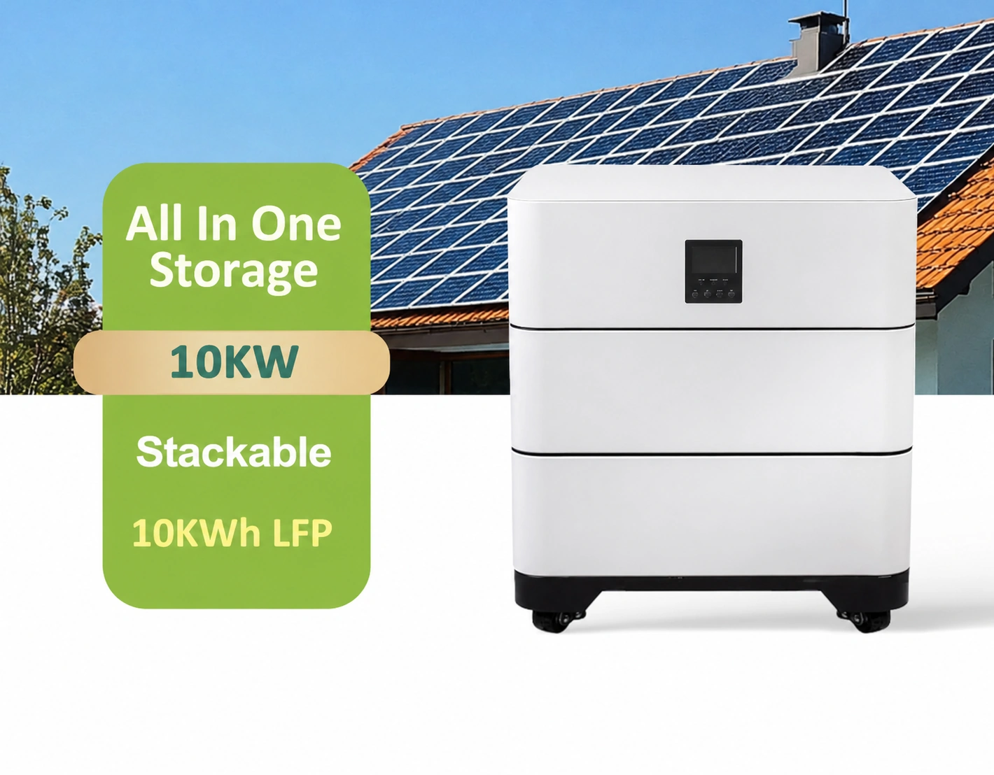Sistema de baterías solares apiladas 10kW 10.24kWh